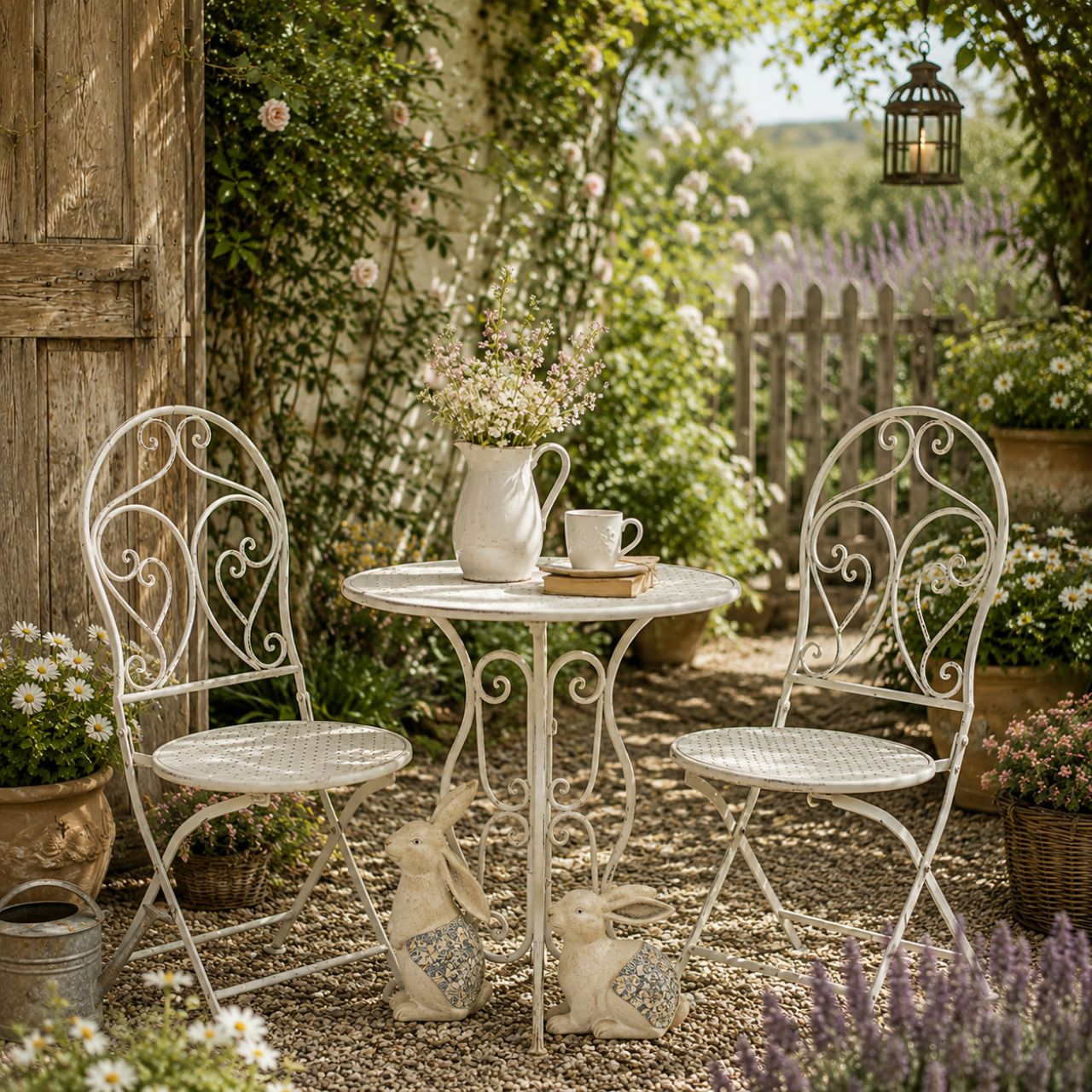 Our outdoor Bistro Furniture is affordable, functional, and incredibly stylish. This vintage bistro table and chair set will add a classic touch to your garden, balcony or patio this summer. Upgrade your garden, balcony, or patio with a classic touch this season.