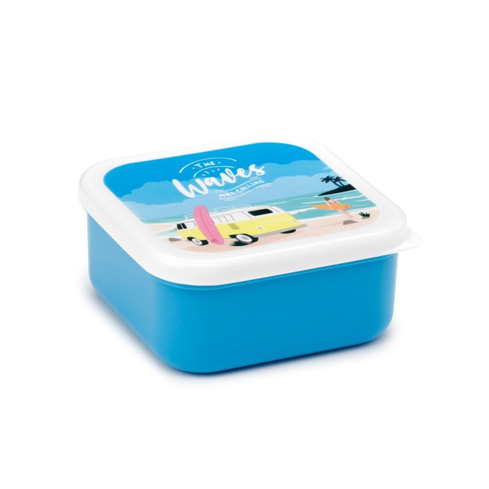 Set of 3 Lunch Box M/L/XL Volkswagen VW T1 Camper Bus Waves are Calling  Volkswagen VW's T1 Camper Bus Waves are Calling set of 3 lunchbox with sizes M, L, and XL will keep your food fresh and secure for the whole day. It features a polyester fabric for extra durability, and with closure ensures optimal storage and easy access.