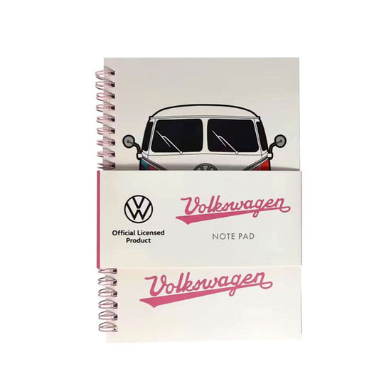 Volkswagen VW T1 Camper Bus Summer Spiral Bound A5 Notebook  - Material: Paper, Card and Plastic