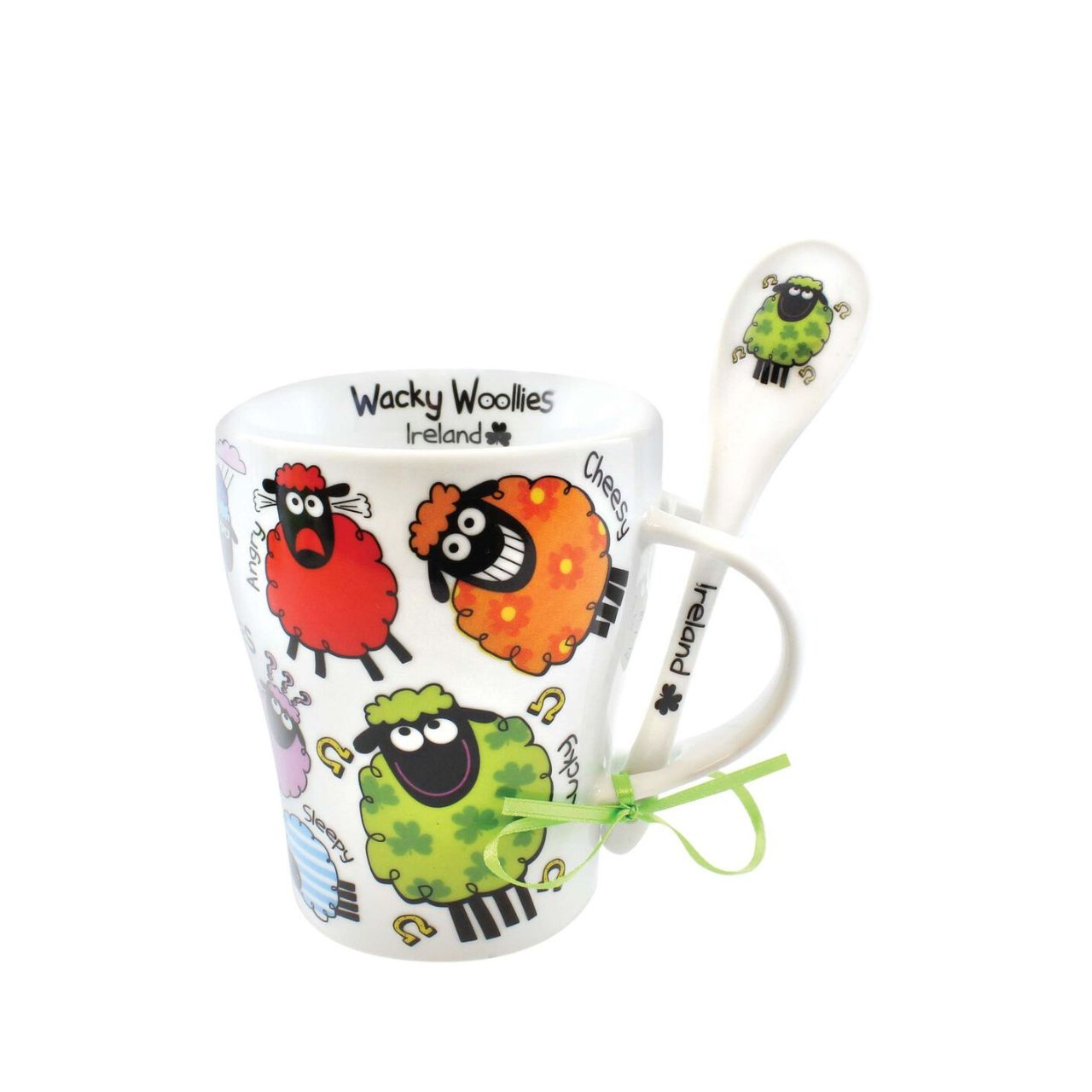 Wacky Woollies Mug And Spoon Set