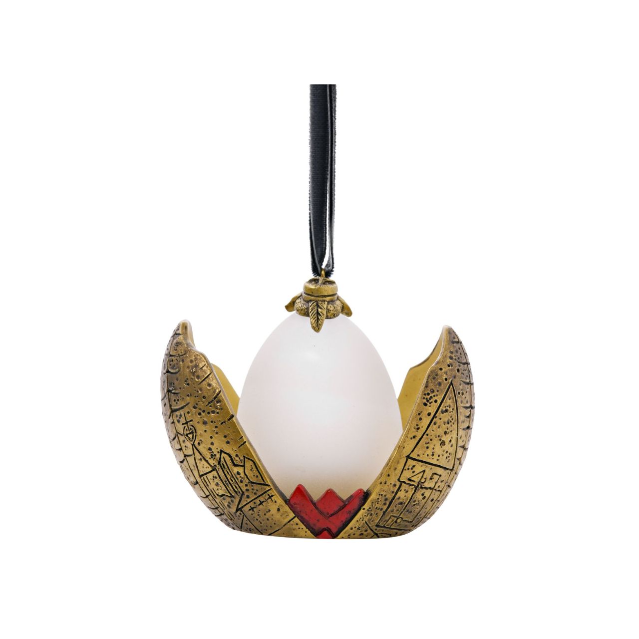 Step into the magical world of Hogwarts with the Warner Bros Harry Potter Alumni LED Hanging Decoration - Golden Egg.