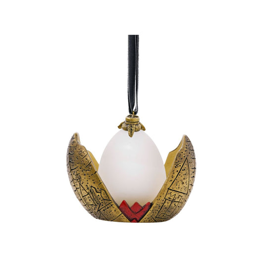Step into the magical world of Hogwarts with the Warner Bros Harry Potter Alumni LED Hanging Decoration - Golden Egg.
