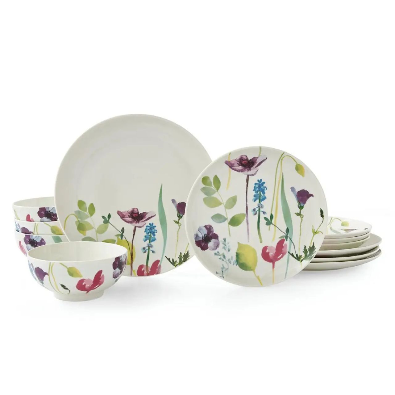 Bring sunshine to your table with vibrant hues and painterly florals