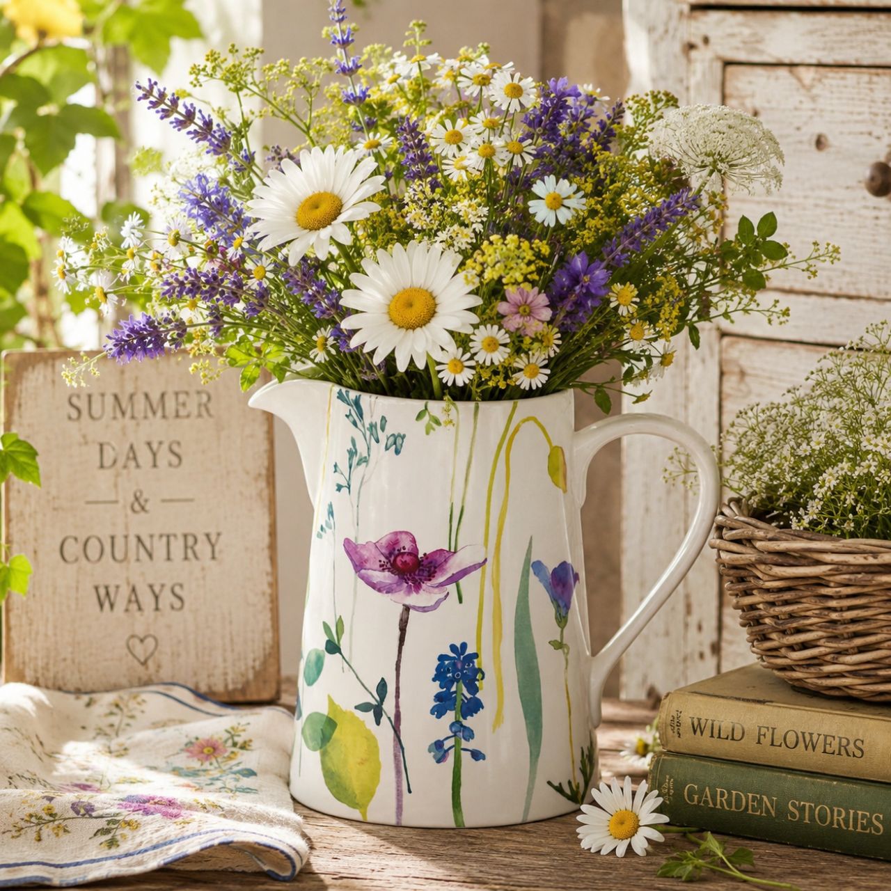 Whether you're serving ice-cold water or a refreshing cocktail, brighten up your table with this gorgeous porcelain jug from Portmeirion.