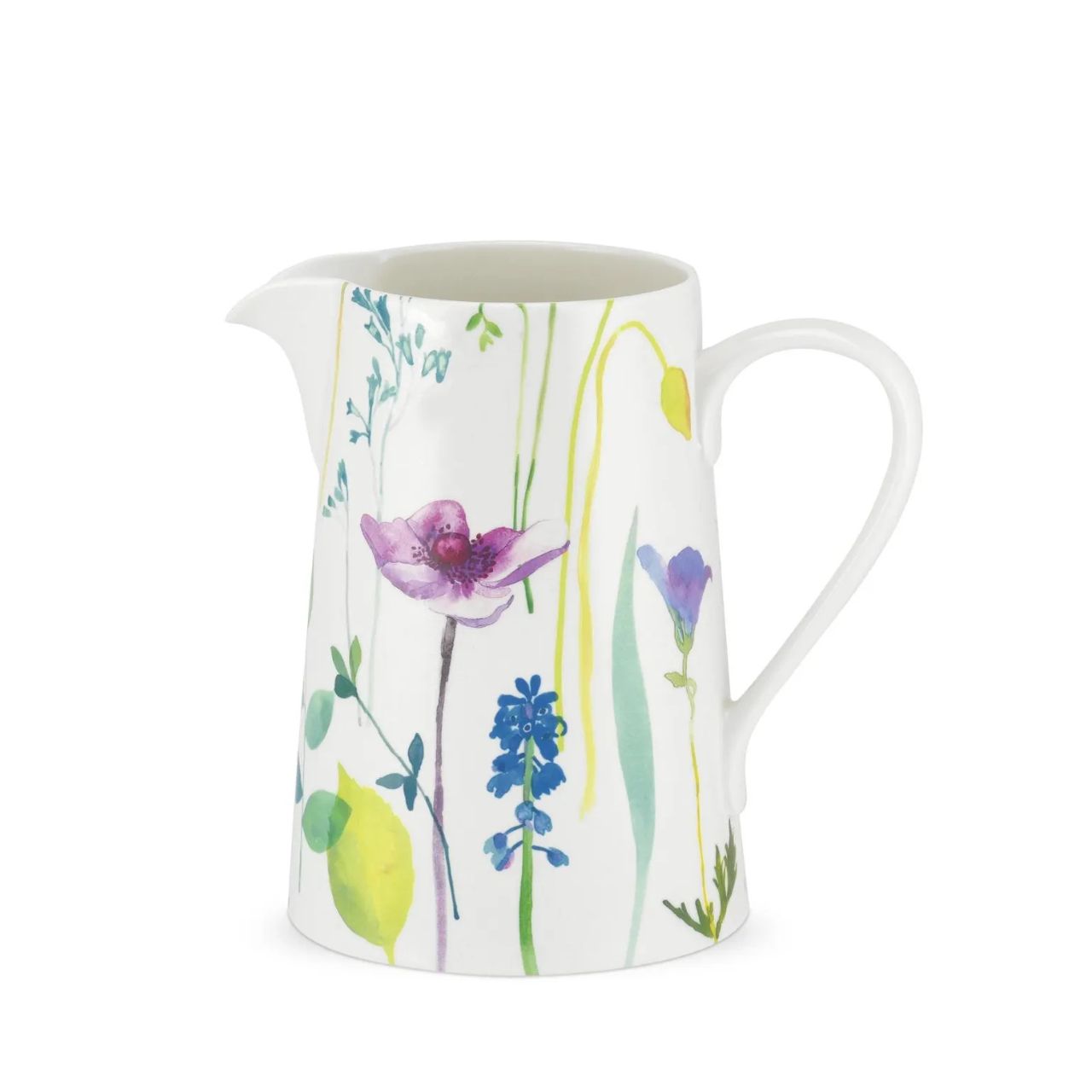 Whether you're serving ice-cold water or a refreshing cocktail, brighten up your table with this gorgeous porcelain jug from Portmeirion. Made for entertaining, the jug features a large handle and curved spout for the perfect pour. 