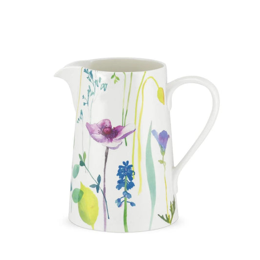 Whether you're serving ice-cold water or a refreshing cocktail, brighten up your table with this gorgeous porcelain jug from Portmeirion. Made for entertaining, the jug features a large handle and curved spout for the perfect pour. 