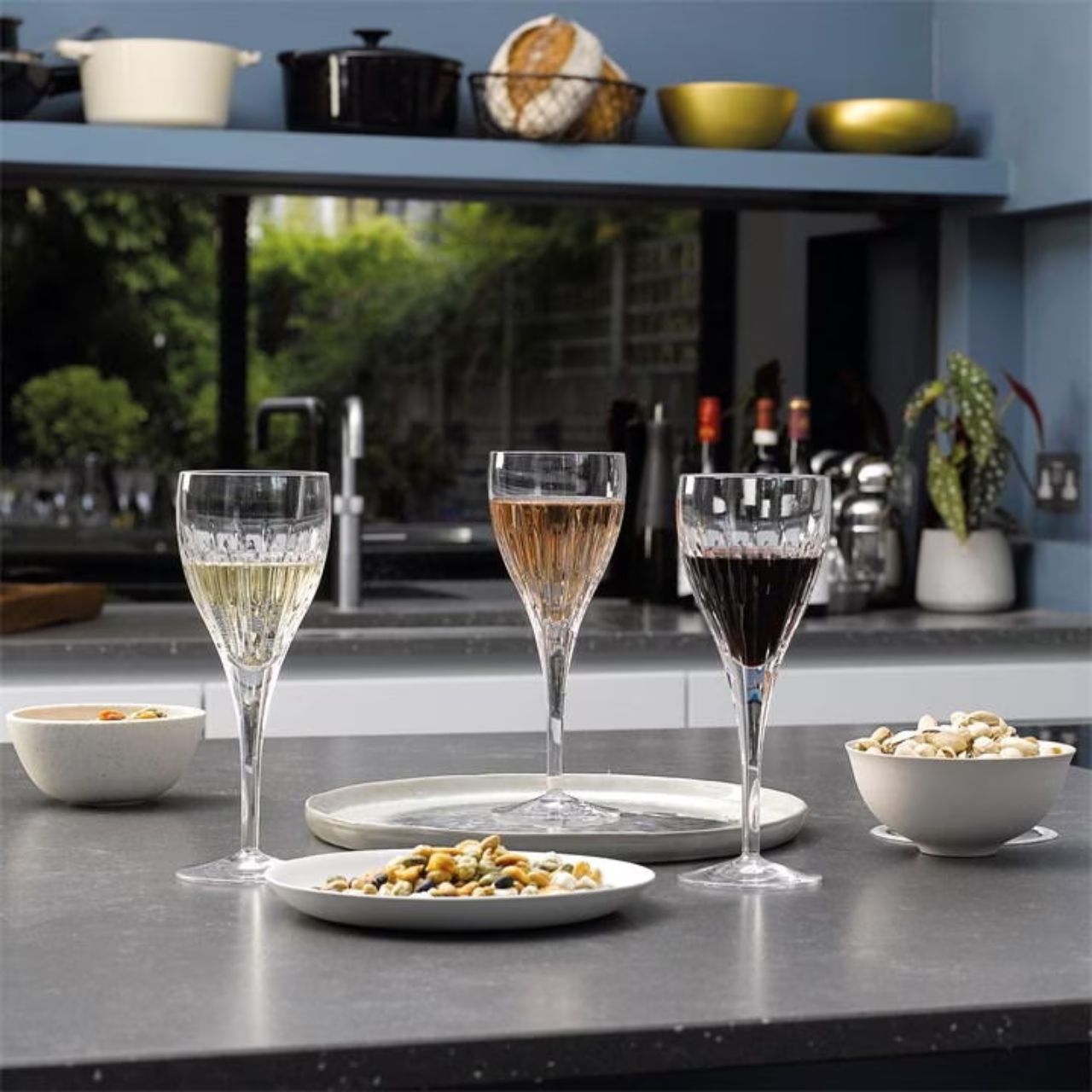 Whether the wine is a select vintage or just a favourite everyday choice, it always feels special when served in a Waterford glass. The set of six Mara wine glasses provide the perfect modern design, created by Waterford to reflect the brilliance and sparkle it is renowned for but with a contemporary shape and simple, versatile pattern.