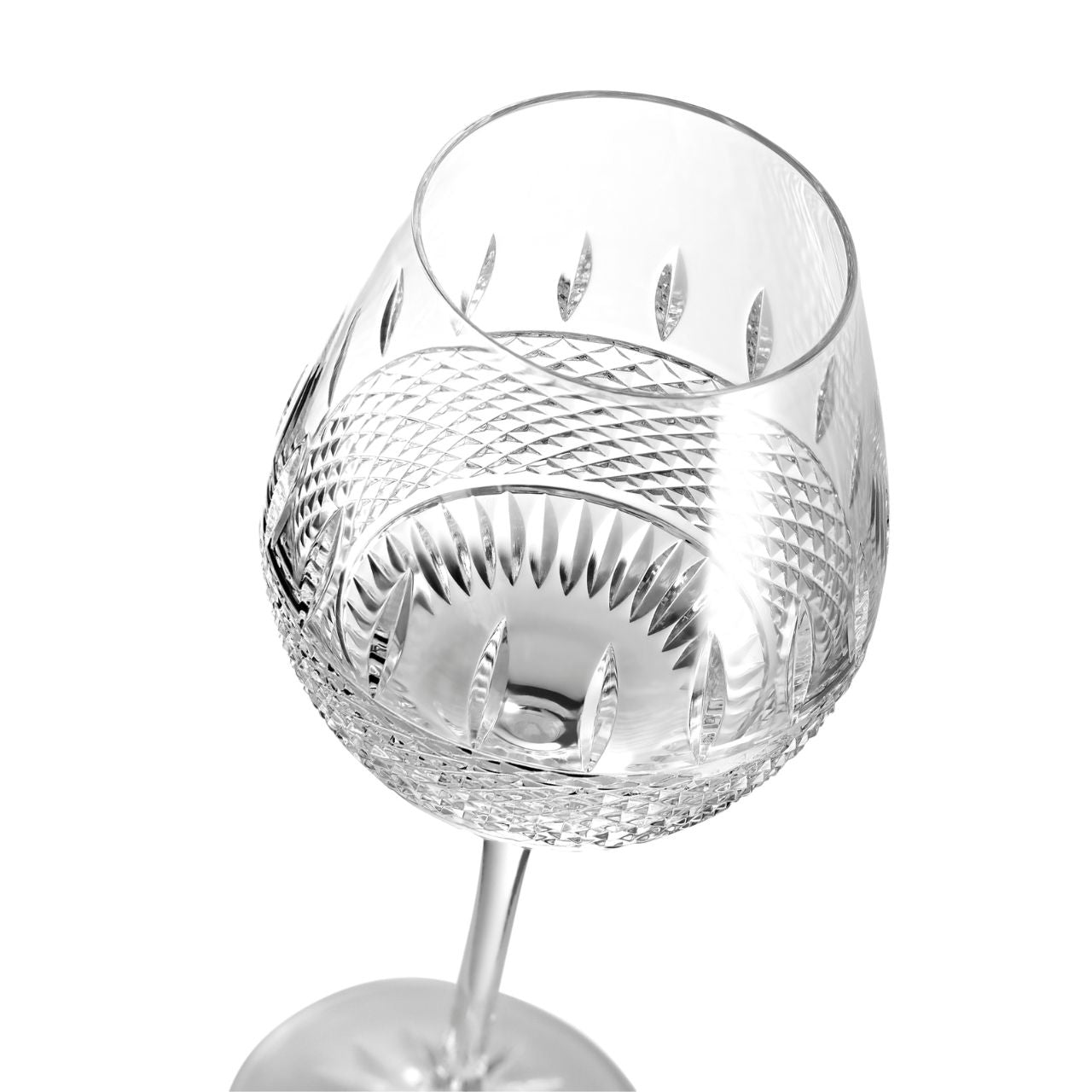 Irish Lace Red Wine Set of 2 by Waterford Crystal  An elegant marriage of form and function, Waterford’s Mastercraft Irish Lace Red Wine glasses are perfect for red wine connoisseurs and those who appreciate the clarity, weight and indulgence of timeless crystal.