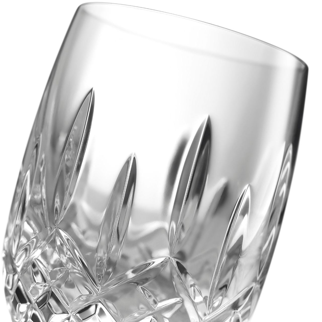 Waterford Crystal Lismore Connoisseur Rounded Tumbler  The Waterford Lismore Connoisseur Whiskey Series respects and reveres whiskeys of all varieties with a flight of hand crafted crystal tasting glasses, each one individually shaped and designed for a specific whiskey to be enjoyed straight, neat, or on the rocks. How you choose to drink your whiskey will determine the best Lismore Connoisseur glass for your particular pour.