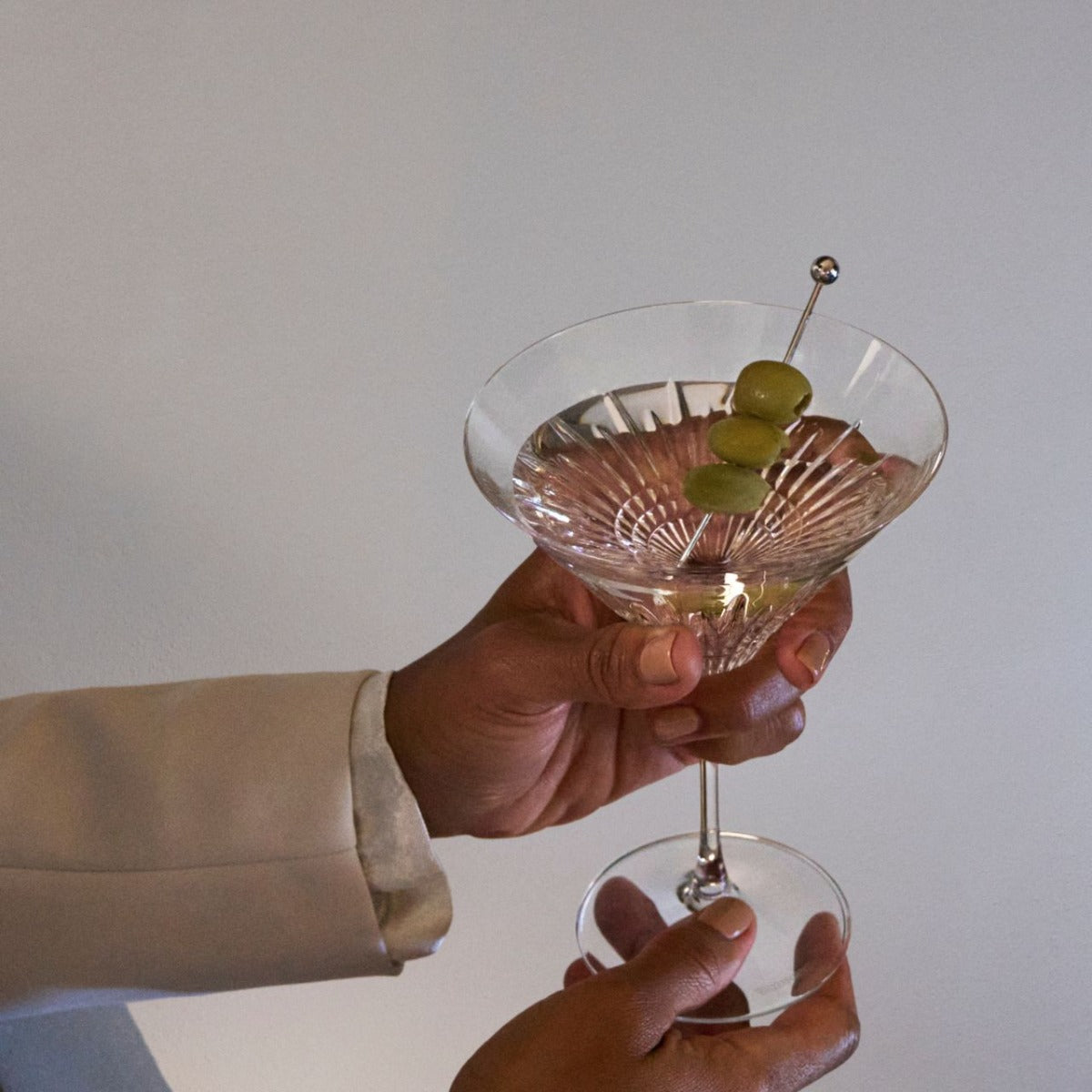 Waterford Crystal Lismore Diamond Martini Glasses Pair  The Lismore Diamond pattern is a strikingly modern reinvention of the Waterford classic, characterized by intricate diamond cuts rendered in radiant fine crystal. 