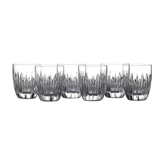 Waterford Crystal Ardan Mara Tumbler Set of 6  Waterford Ardan offers the beauty of simplicity with the Mara pattern. Mara is the Irish meaning for sea and is inspired by the wild Atlantic Ocean with long and short deep vertical cuts. The Ardan Mara Tumbler set is perfect for every day use.