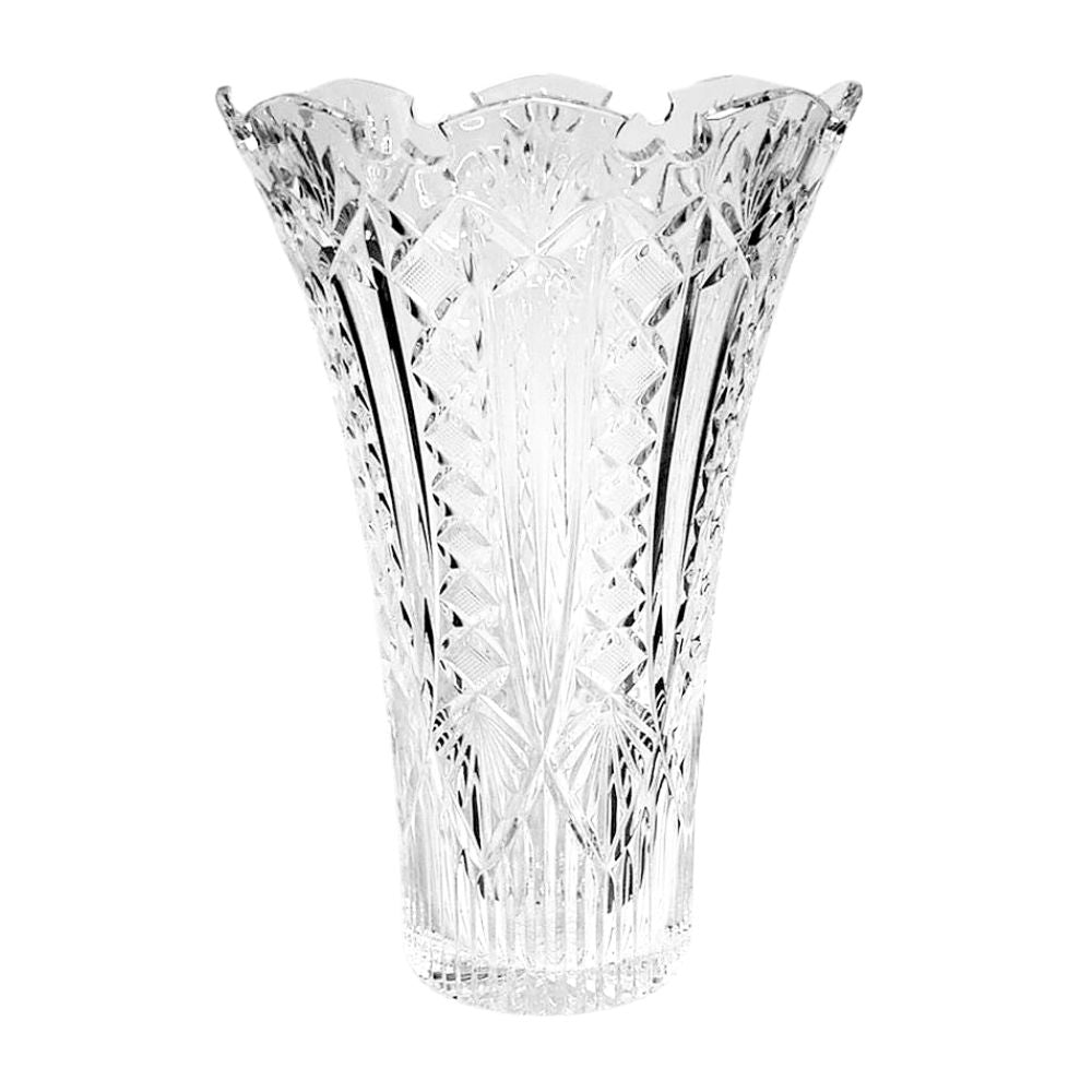 Waterford Crystal Limited Edition Maritana Vase 14in  House of Waterford Crystal Maritana 14in Vase, Limited Edition of 200 The lavishly cut and scalloped vase was inspired by the operetta, Maritana, written in 1845 by Waterford-born composer William Vincent Wallace. 