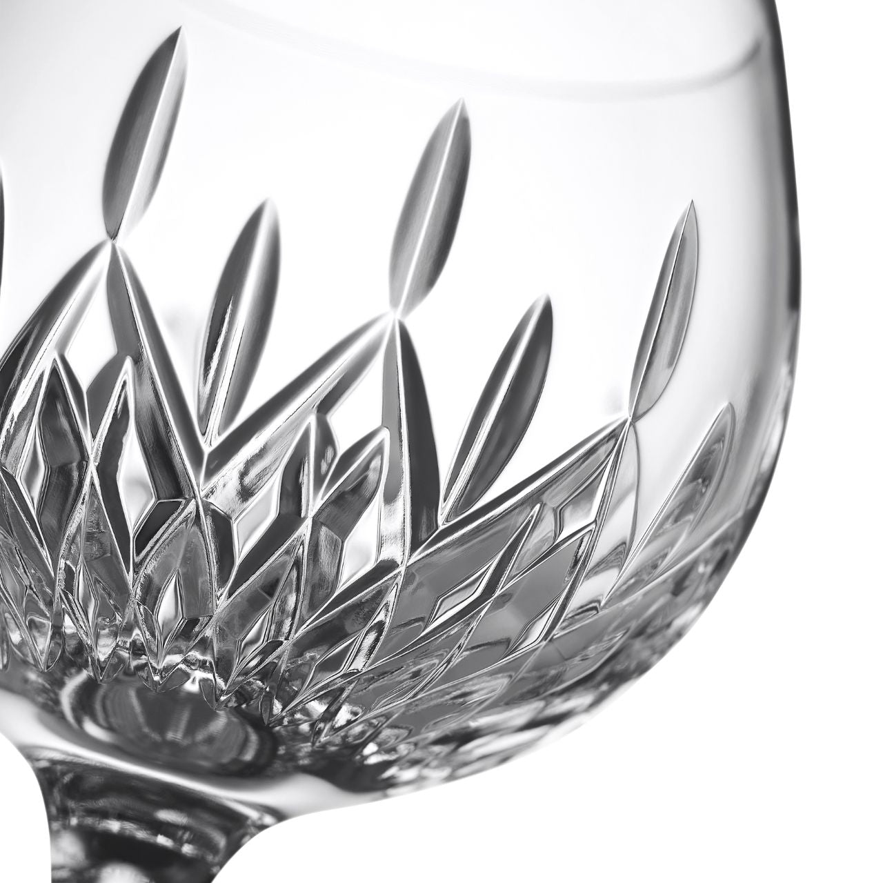 Waterford Crystal Gin Journeys Lismore Balloon Glass Pair  Gin Journeys is a collection created for the optimum Gin experience. Steeped in history with inspiration being drawn from Waterford's heritage to gin, dating back to the Victorian era. Waterford's striking range of gin glasses have been designed with tasting experts to help enrich the aromas and infuse the flavors of the botanicals.