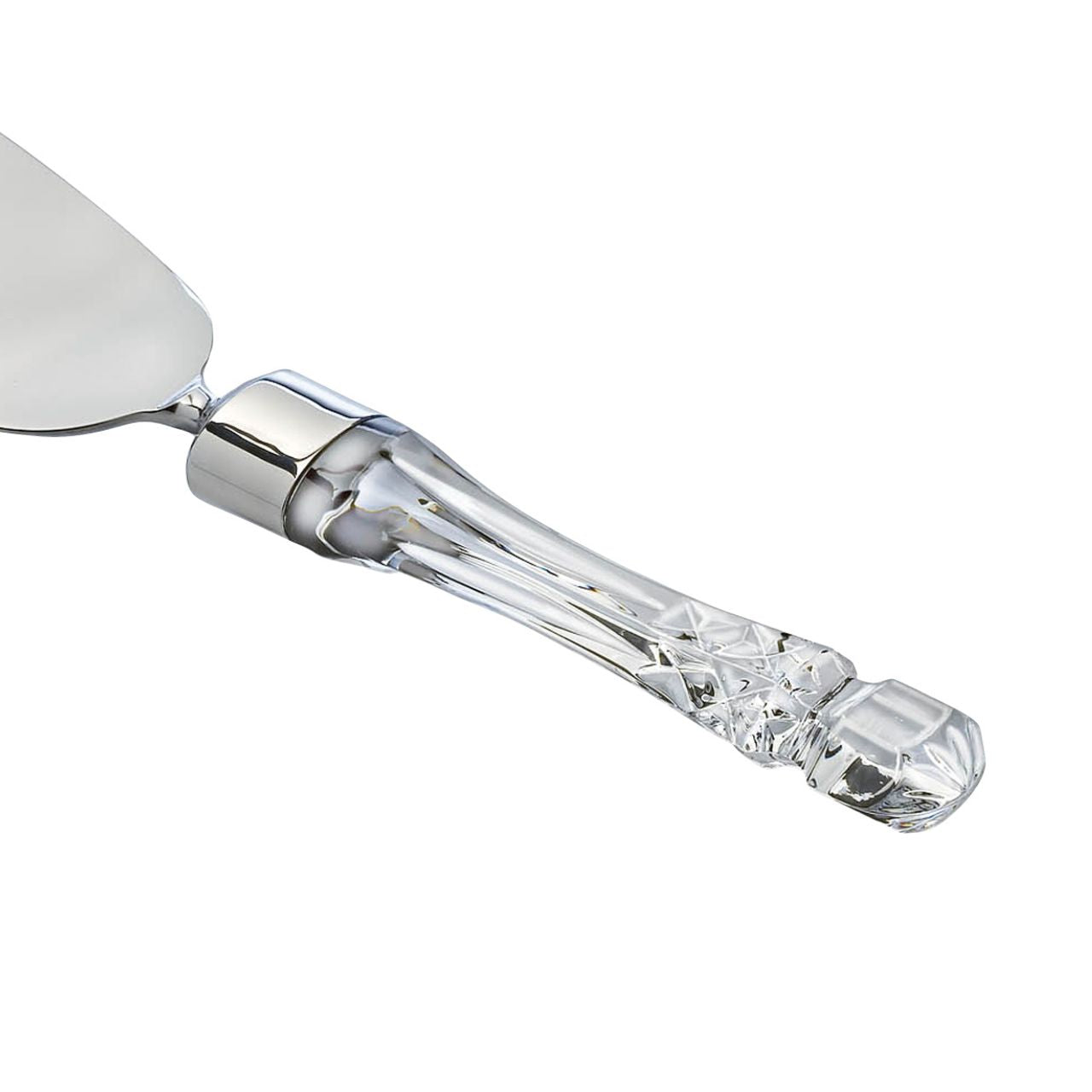 Lismore Cake Pie Server by Waterford  The Waterford Lismore pattern is a stunning combination of brilliance and clarity. A crystal keepsake to be treasured for years to come, the Lismore Cake/Pie Server features an elegant, fine crystal handle intricately detailed in Lismore's signature diamond and wedge cuts.