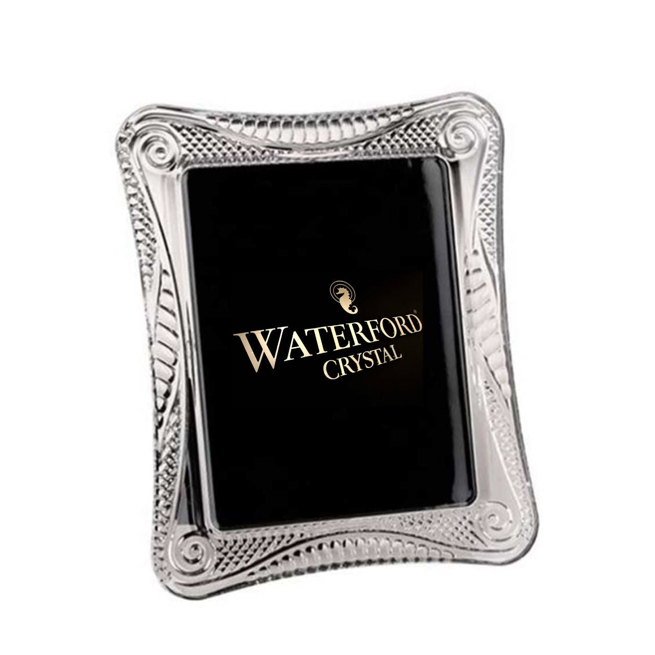 Waterford Crystal Seahorse 8 x 10 Picture Frame  Seahorse 8x10 Picture Frame is part of Waterford's second edition Classic Crystal Collection. This extra-large, upright rectangular picture frame employs the seahorse design elements evocatively without becoming illustrative.