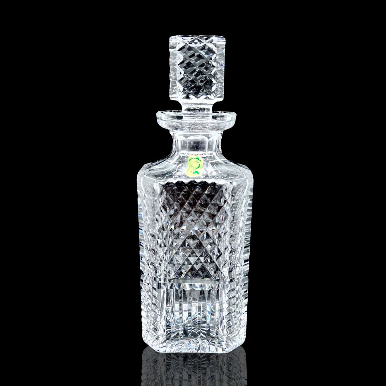 Waterford Crystal Square Spirit Decanter  Proudly pour your favourite single malt from this charming Waterford 26oz Square Decanter and become a connoisseur. With its striking square profile, this traditional crystal whiskey decanter will look magnificent as it highlights the rich colour of its contents, radiating luxury and excellence as you entertain guests or savour something that is too good to share.