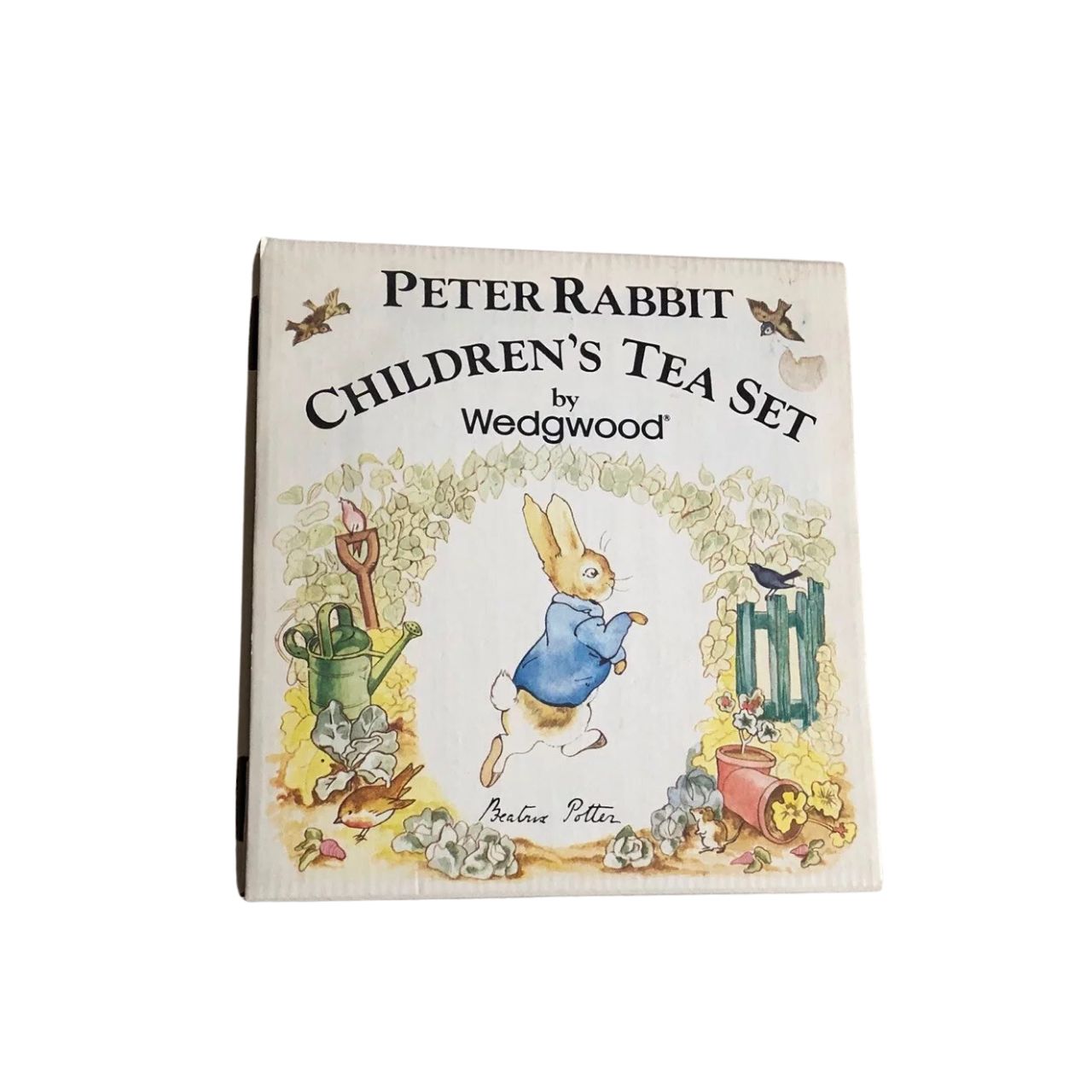 Experience the charm of Beatrix Potter's beloved character, Peter Rabbit, with our Vintage porcelain Children's Tea Set by Wedgwood. This 3 piece set includes a teapot, cup, and saucer, all adorned with delicate illustrations and crafted with renowned Wedgwood quality. Share precious moments and create cherished memories with this timeless tea set.