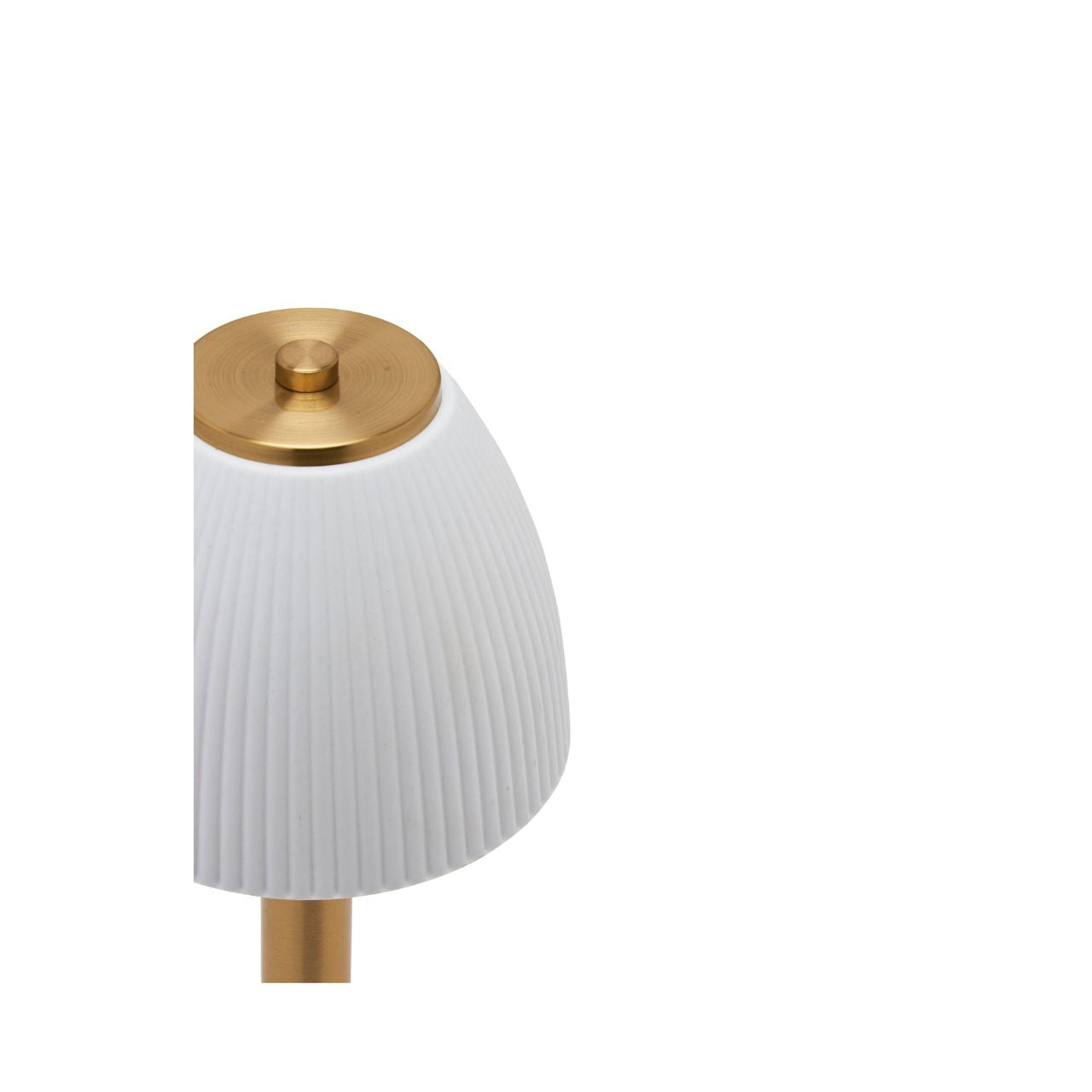 Elevate home décor with the Hestia White USB LED Touch Table Lamp, featuring a stunning design with a bronze base.