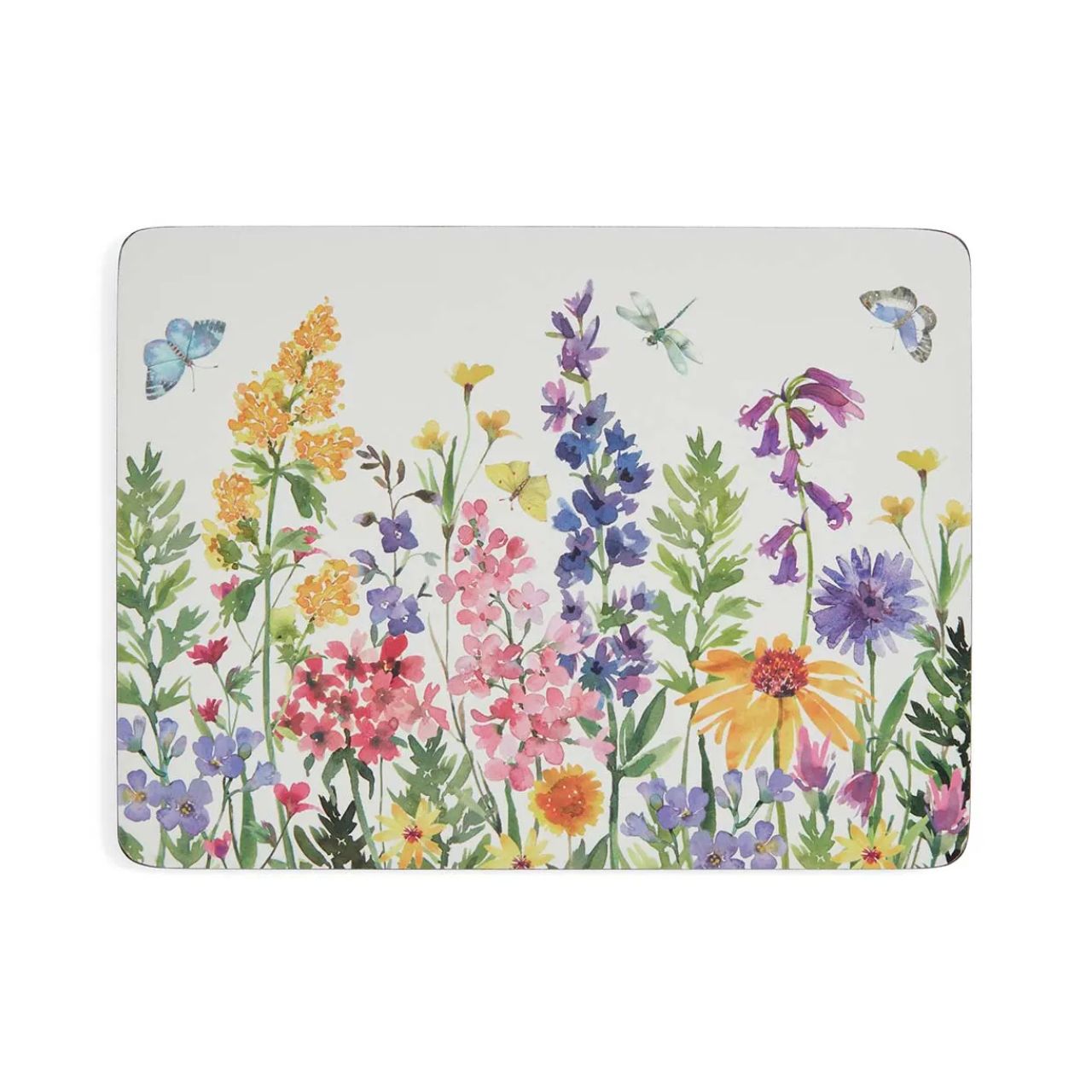 Dazzle guests with this colourful yet carefully crafted set of wildflower placemats