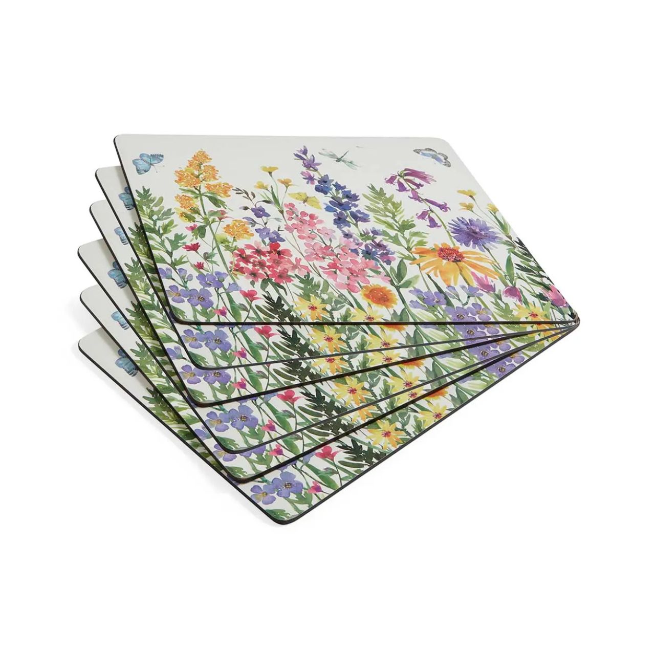 Dazzle guests with this colourful yet carefully crafted set of wildflower placemats