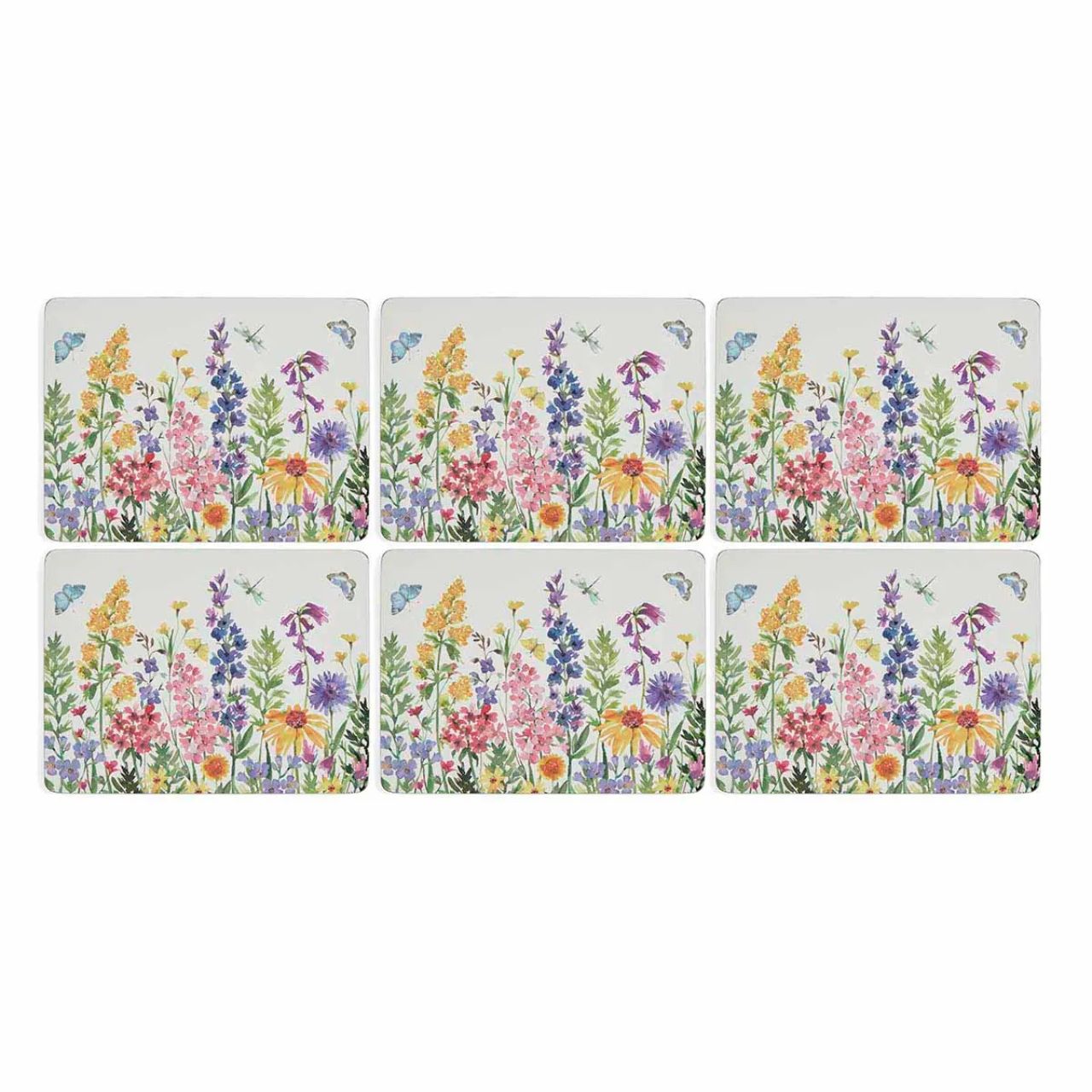 Dazzle guests with this colourful yet carefully crafted set of wildflower placemats