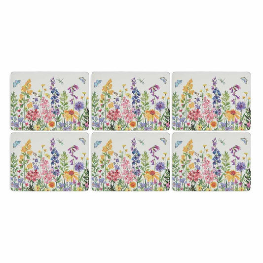 Dazzle guests with this colourful yet carefully crafted set of wildflower placemats