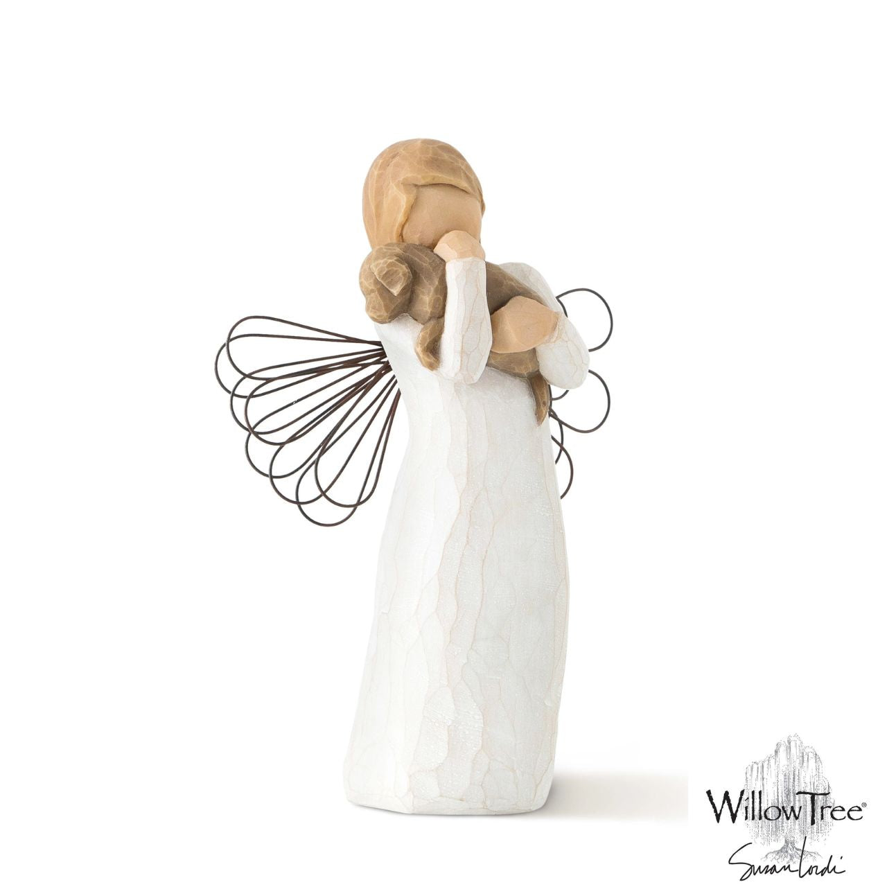Angel of Friendship by Willow Tree  Willow Tree is an intimate line of figurative sculptures representing sentiments of love, closeness, healing, courage, hope...all the emotions we encounter in life. Artist Susan Lordi hand carves the original of each Willow Tree sculpture.