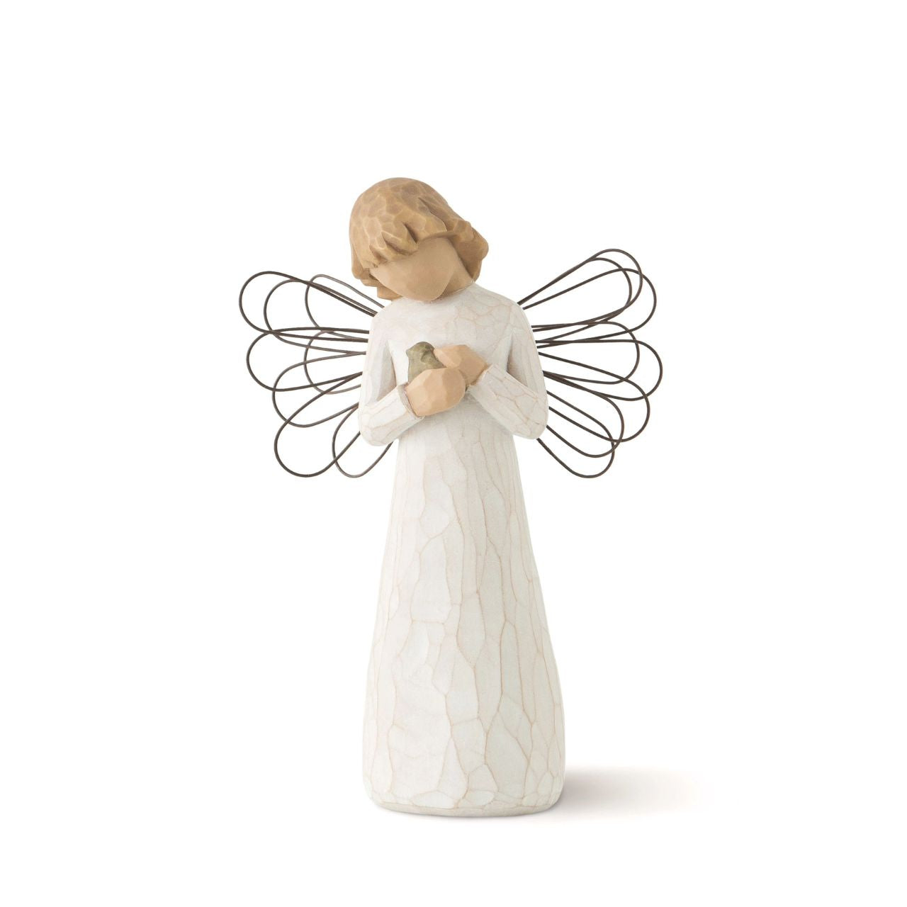 A gift to comfort and encourage hope and healing. "This was the first piece that I sculpted in the summer of 1999... The bird can be protection, comfort or healing.