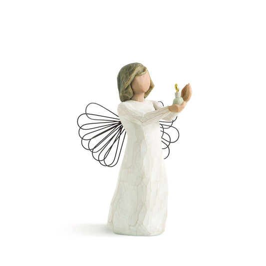 A gift to comfort and encourage hope and healing. Can be added to Nativity display. "I love the idea of lighting a candle for someone, or for a wish, or a thought... keeping it alive, carrying it forward...