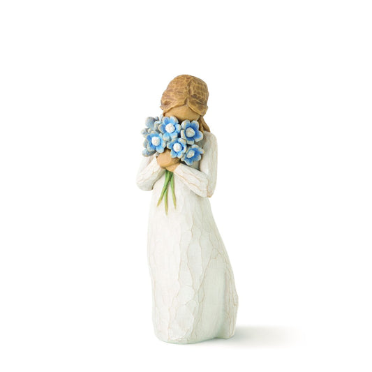 A gift to express sympathy, comfort and healing ...an expression of love and caring... or for those who love flowers. Forget-me-not is a thinking of you piece, with a universal message. She represents timeless friendship and love that spans any distance.