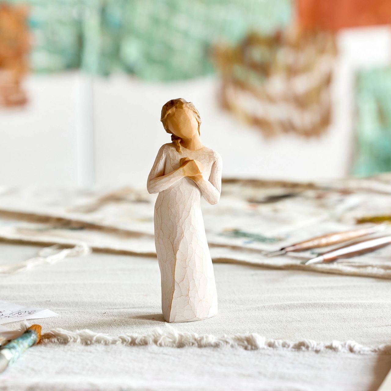 A tangible symbol of connection and support representing empathy towards someone experiencing loss or hardship; a reminder of those who are thinking of you and wishing the best for you.