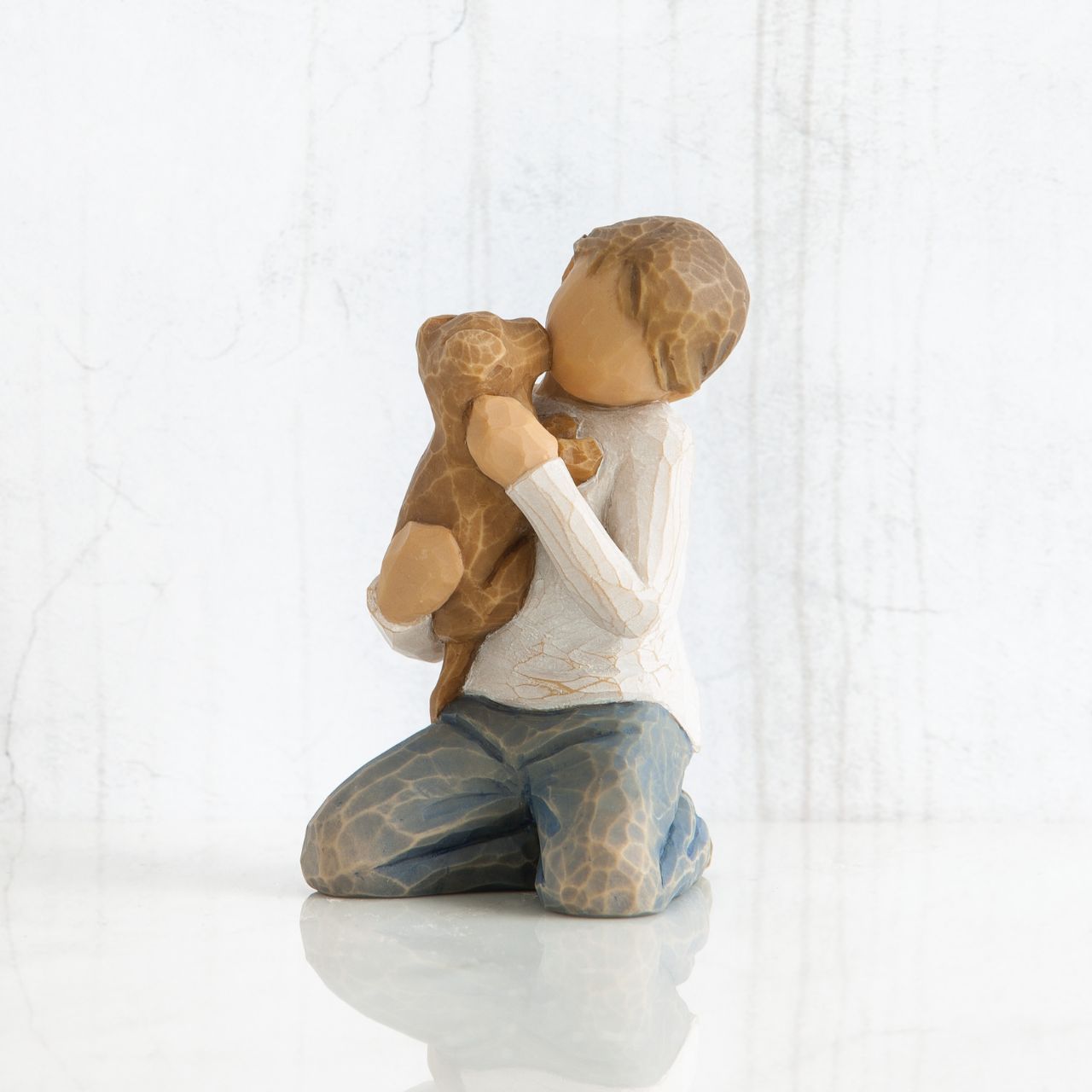 Kindness Boy by Willow Tree  Willow Tree is an intimate line of figurative sculptures representing sentiments of love, closeness, healing, courage, hope...all the emotions we encounter in life. "...Kindness is a virtue that gives us so much reward, and one we aspire to.
