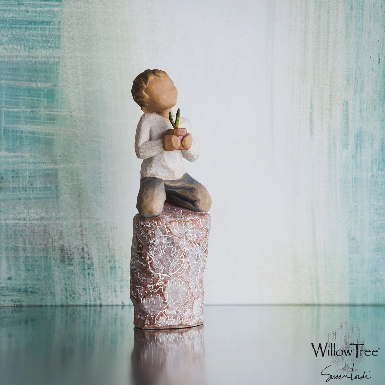 Something Special by Willow Tree  A gift to express appreciation and thankfulness for teachers, volunteers, donors, caregivers, friends ...or for those who love plants and flowers. "The gesture of something special is one of protection and caring for something precious... our children, our earth, our natural resources. I see it as a hopeful piece about possibilities... about every child, doing his or her share.