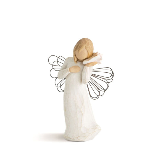 A gift to celebrate friendships, near or far. Willow Tree angels resonate with many cultures and ages of people. To some they represent protection, to some they are an outward reminder of inner peace, and to some they represent a way to remember those who have left this earth.