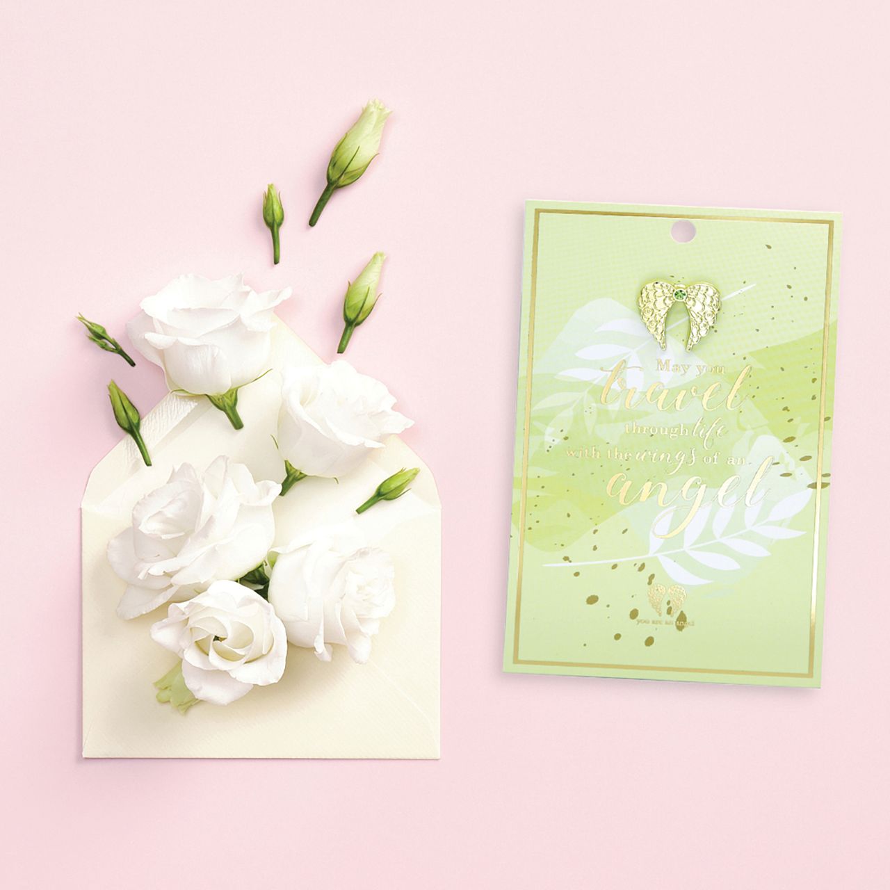 Wings Of An Angel Pin Card  Give the gift of love and appreciation with You Are An Angel pins, each packaged on a stunning foiled gift card with a heartfelt message for the special people in your life.