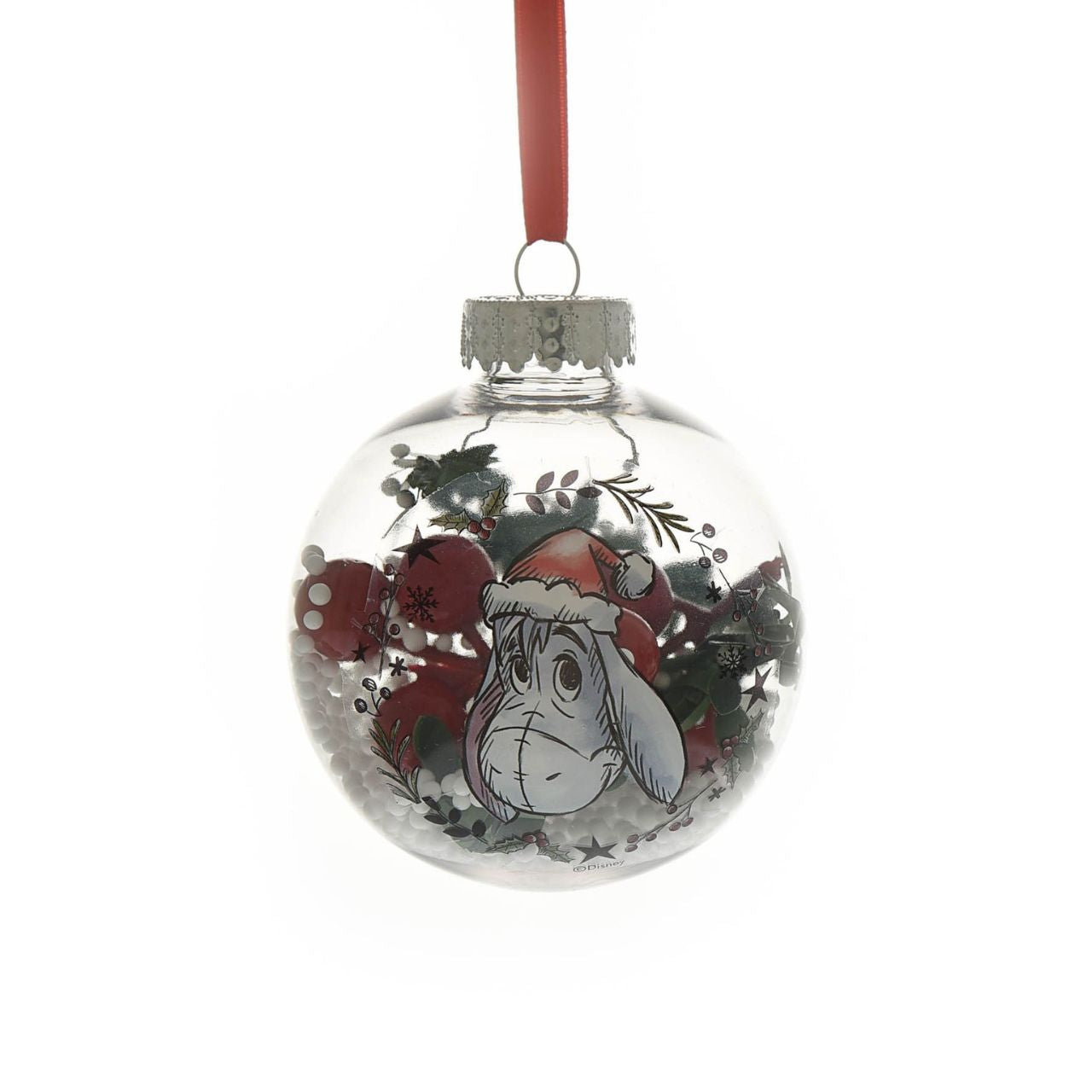 Christmas Baubles Winnie the Pooh Set of 4  Make any tree a little more special this year by welcoming the warmth of Winnie the Pooh into the home. With heart-warming illustrations of the most recognisable characters, this set of baubles is sure to bring a smile to any little one's face.
