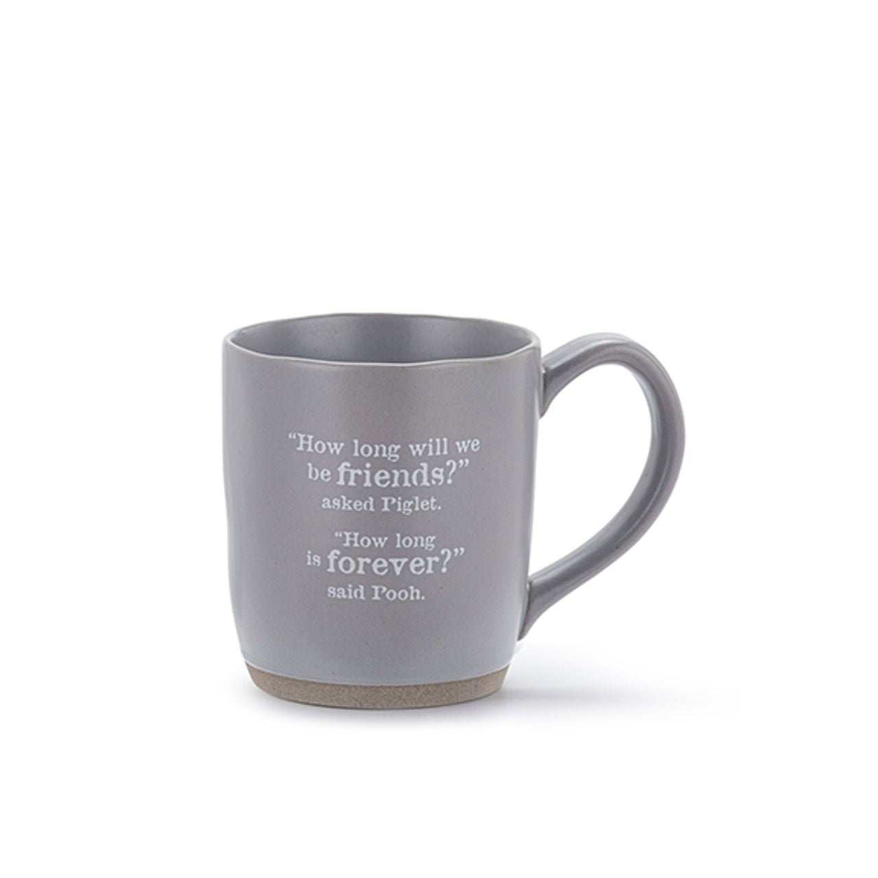 This charming Winnie the Pooh Forever Friends Mug is a delightful addition to any kitchen. Featuring Winnie the Pooh and Piglet, this mug is sure to bring a smile to your face and warmth to your heart with every sip.