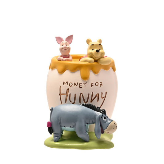 Winnie the Pooh Money Bank "Money for Hunny"  Bring some Disney magic to their room and help them save a few pennies for a rainy day with this wonderful ‘Money for Hunny’, Winnie the Pooh money bank.