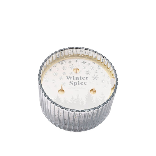 Experience the soothing warmth of our Winter Spice Candle in a sleek silver design. With a 430g, this candle brings the perfect balance of fragrance and ambiance to any living space. Embrace the holiday season with our expertly crafted blend of spices, creating a cozy and inviting atmosphere.