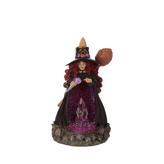 Elevate your incense experience with the Witches Crystal Cave LED Backflow Incense Burner. Designed for expert use, this burner features a unique backflow mechanism that creates mesmerizing smoke cascades resembling a mystical cave.