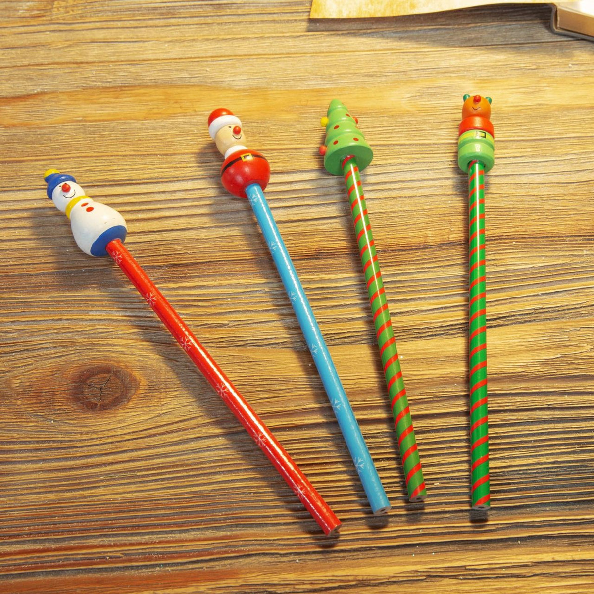 Put some festive cheer in their pencil case with one of these cute wooden Christmas character pencils. From the North Pole Novelties Co. by Santa's Workshop - the one stop shop for Christmas cheer!
