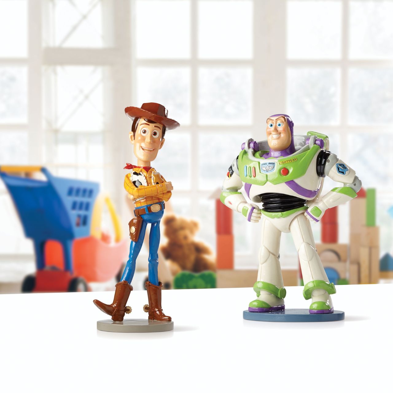 Disney Toy Story Woody Figurine  Howdy Partner! There's a new Sheriff in town and he found his way into the Disney Showcase Collection in this faithful recreation of the unforgettable stars of Disney/Pixar's Toy Story feature animation films. Shiny finish gives the Woody that CGI look.
