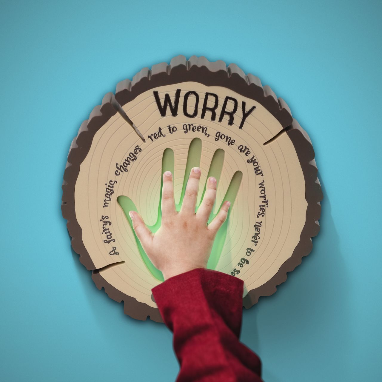 Give your worries to the fairies with this interactive Worry Plaque! Fairy magic can take your worries from you with just one touch, leaving you worry-free.