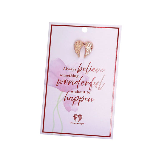 Always Believe Pin Card  Give the gift of love and appreciation with You Are An Angel pins, each packaged on a stunning foiled gift card with a heartfelt message for the special people in your life.