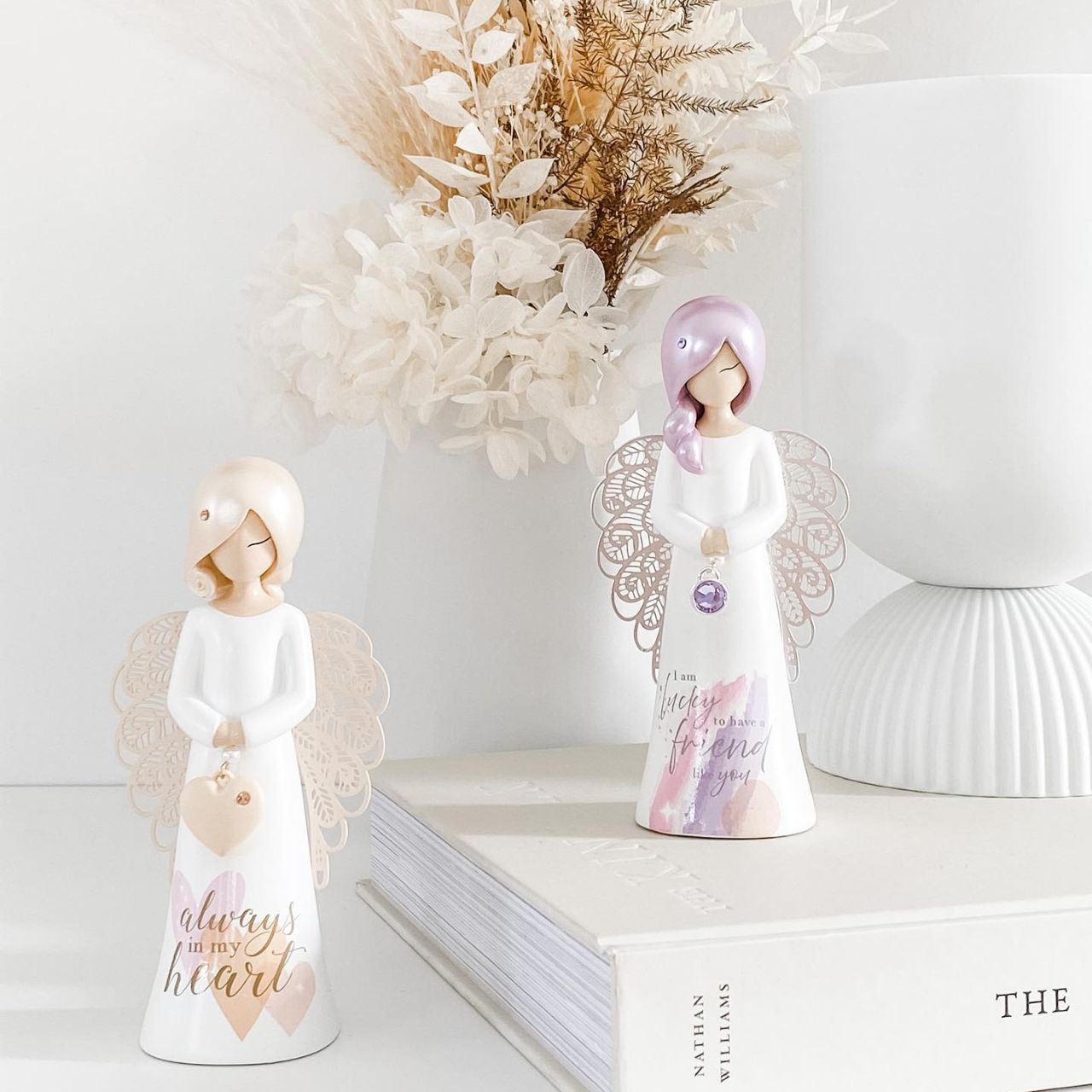 Thank You Angel Figurine - Always In My Heart  "Always in my heart"  Looking for a thoughtful gift that's both beautiful and meaningful? These stunning angels are the perfect way to show someone special just how much they mean to you.