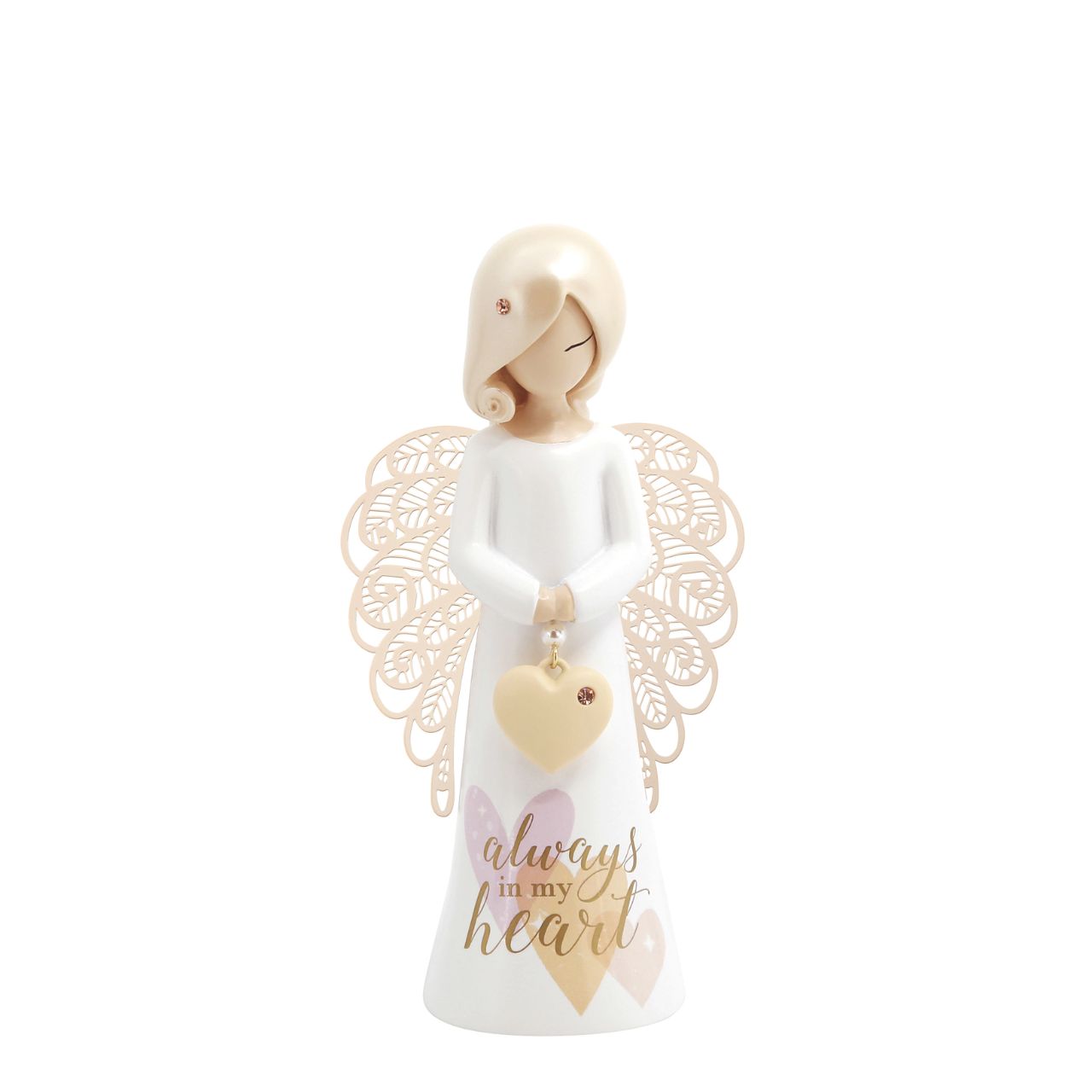 Thank You Angel Figurine - Always In My Heart  Looking for a thoughtful gift that's both beautiful and meaningful? These stunning angels are the perfect way to show someone special just how much they mean to you. Standing 12.5cm tall, they are perfect as a gift and home decoration.