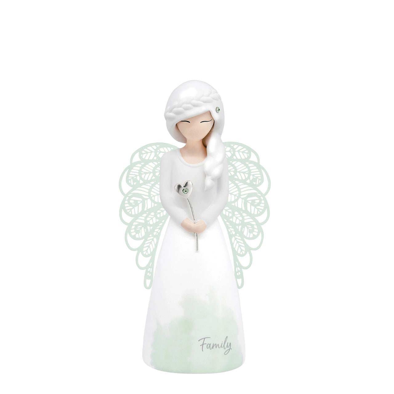 Thank You Angel Figurine - Family  Looking for a thoughtful gift that's both beautiful and meaningful? These stunning angels are the perfect way to show someone special just how much they mean to you. Standing 12.5cm tall, they are perfect as a gift and home decoration.