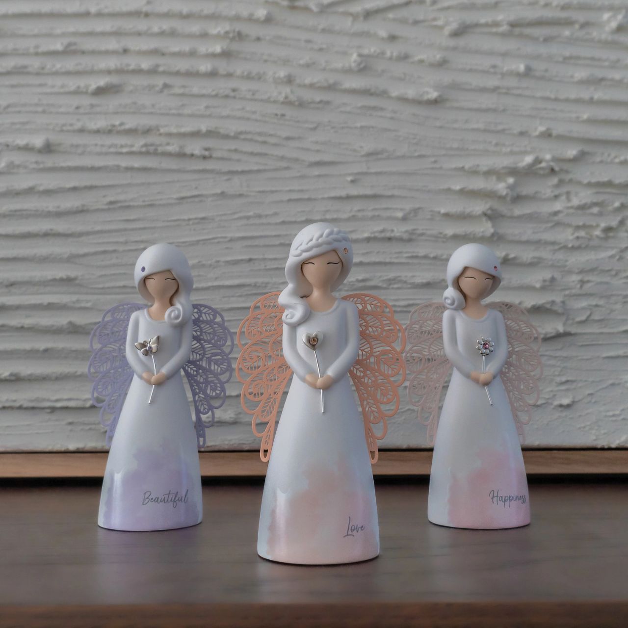 Thank You Angel Figurine - Love  Looking for a thoughtful gift that's both beautiful and meaningful? These stunning angels are the perfect way to show someone special just how much they mean to you. Standing 12.5cm tall, they are perfect as a gift and home decoration.