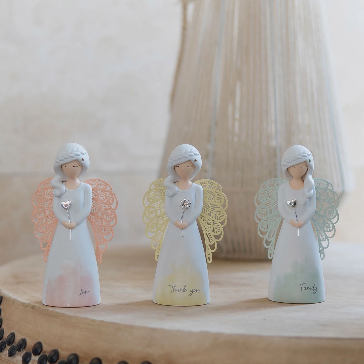 Thank You Angel Figurine - Love  Looking for a thoughtful gift that's both beautiful and meaningful? These stunning angels are the perfect way to show someone special just how much they mean to you. Standing 12.5cm tall, they are perfect as a gift and home decoration.