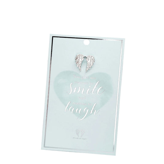 Reasons To Smile Pin Card  Give the gift of love and appreciation with You Are An Angel pins, each packaged on a stunning foiled gift card with a heartfelt message for the special people in your life.